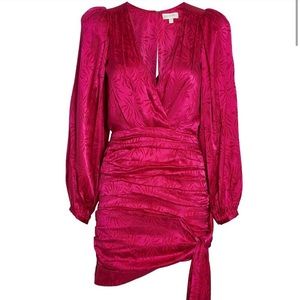 New Ronny Kobo Pink Mini Dress georgia longsleeve